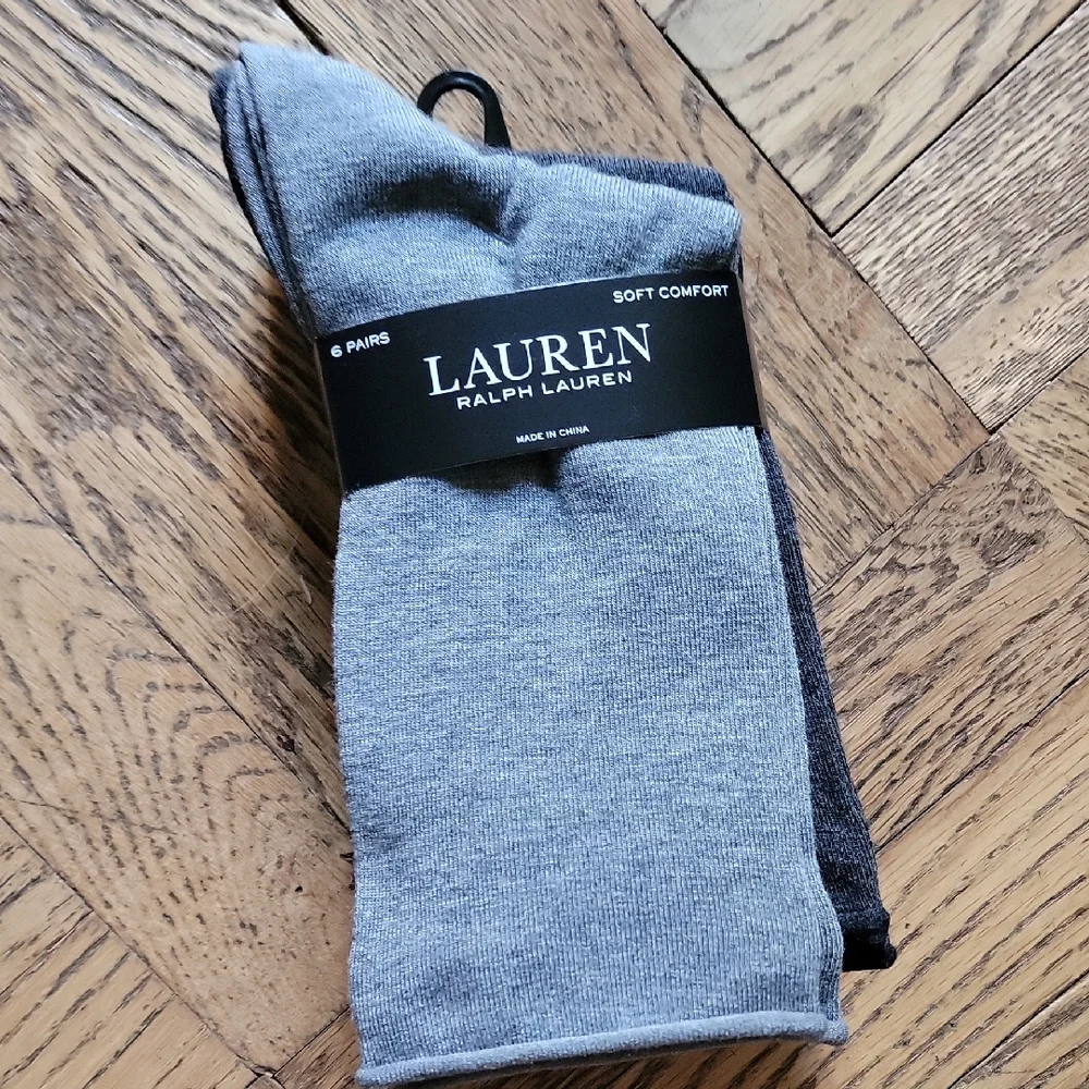 Lauren Ralph Lauren/6 Pack Roll-Top Trouser Socks